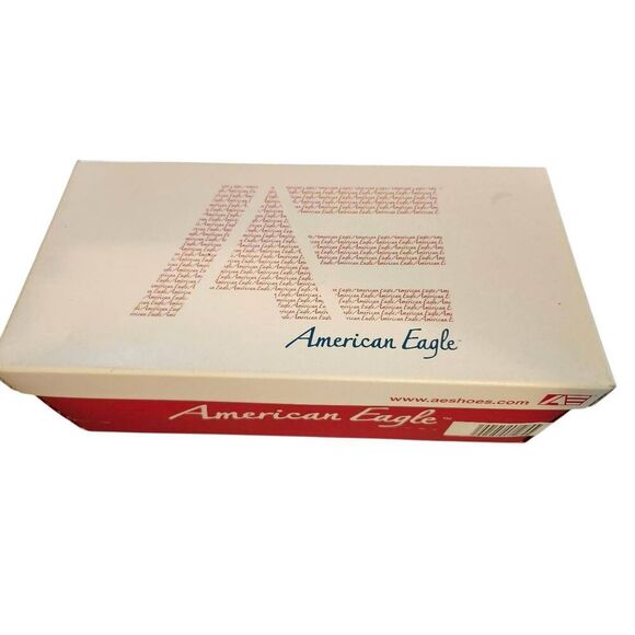 American Eagle NWT Black & White Polk A Dot Flates. Brown Candy Peep Size 7 - Picture 6 of 6